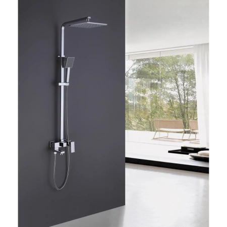 Душевая стойка ABBER Daheim AF8216L с изливом, хром