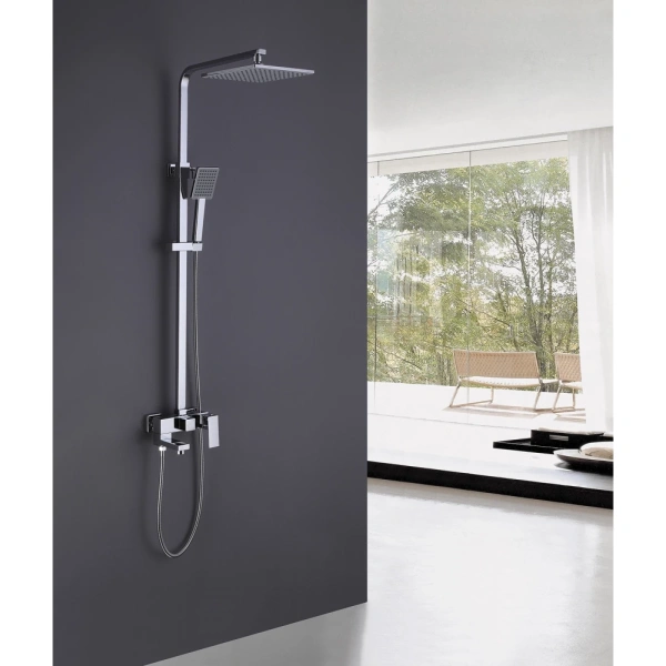 Душевая стойка ABBER Daheim AF8216L с изливом, хром