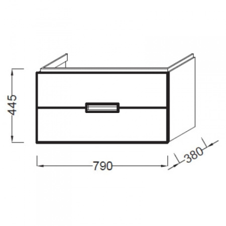 Тумба для раковины Jacob Delafon Reve EB1135-G80