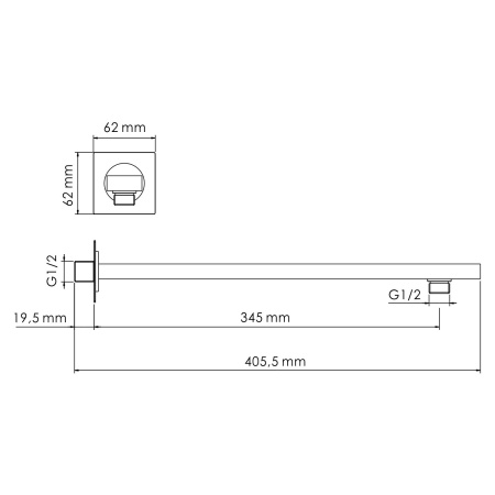 Душевой комплект WasserKRAFT Dinkel A5858.090.118.271.010.137.091 Thermo