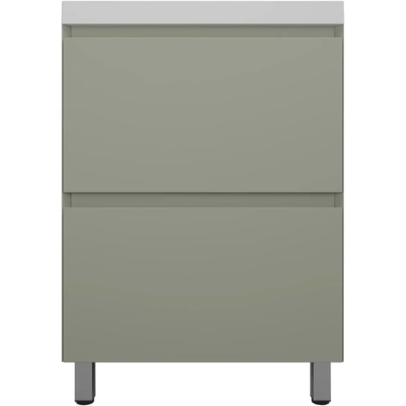 Тумба напольная без раковины 60 см Style Line Манхэттен ЛС-00002379 оливковый матовый