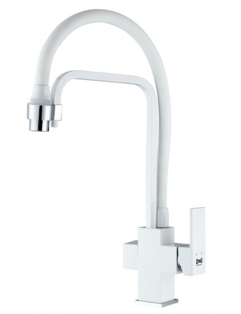 Смеситель для кухни под фильтр, белый Zorg ZR 341-8 YF WHITE