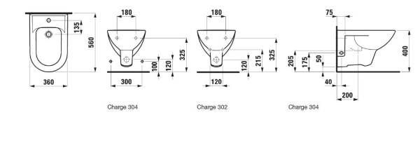 Биде подвесное Laufen Pro 8.3095.1.000.304.1