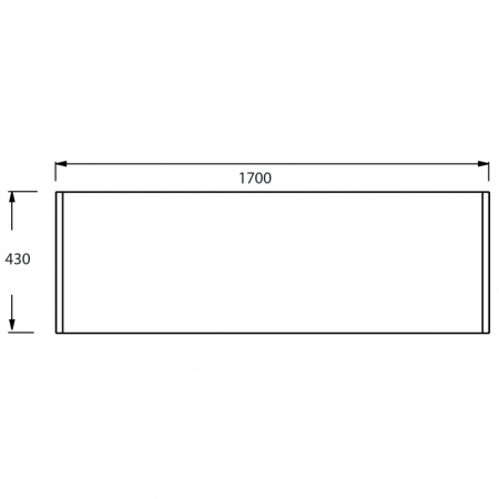 Фронтальная панель Jacob Delafon Ove (170x70) E6D303RU-00