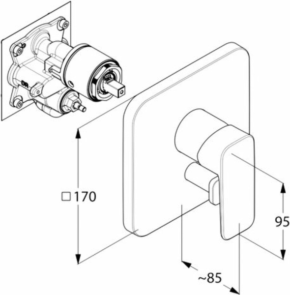 Душевой комплект Kludi Bozz 406300575 Душевой комплект Kludi Bozz 406300575