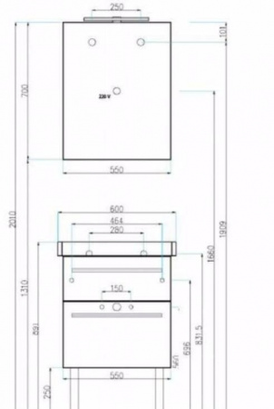 Зеркальный шкаф с подсветкой Villeroy&Boch 2DAY2 A43860E4