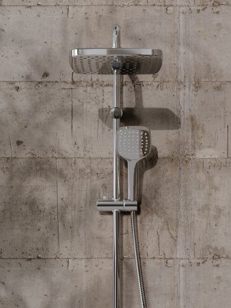 Душевая система с полимерным смесителем для ванны OneLife P07-844cr хром