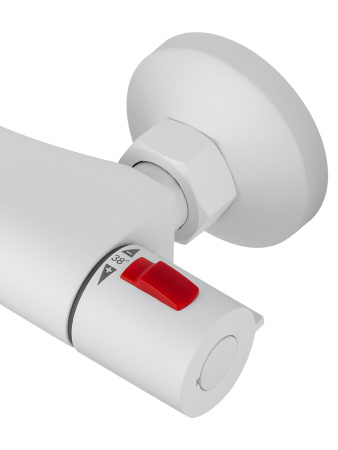 Смеситель для душа с термостатом WONZON & WOGHAND INN 5, белый матовый WW-B1005-A-MW