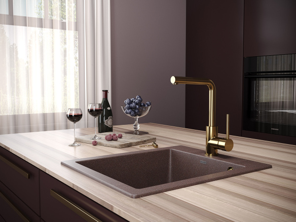 Смеситель для кухни с подключением к фильтру  Paulmark Honner Ho212018-G