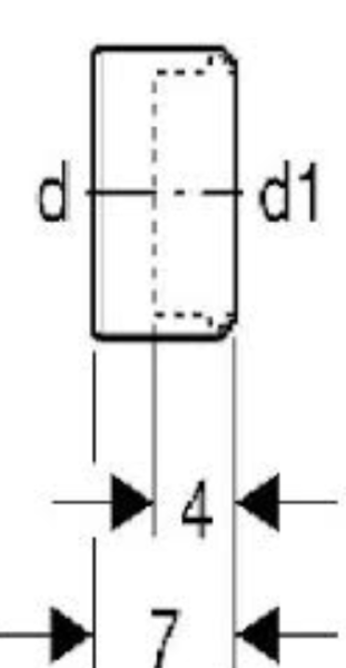 Переходник Geberit из ПВХ: d=110мм, d1=90мм 152.465.00.1