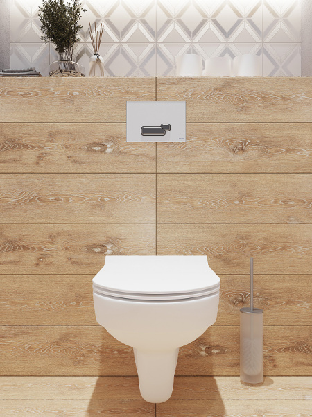 Комплект Cersanit CITY CO DPL EO slim + LINK PRO + ESTETICA пластик хром глянцевый 64121