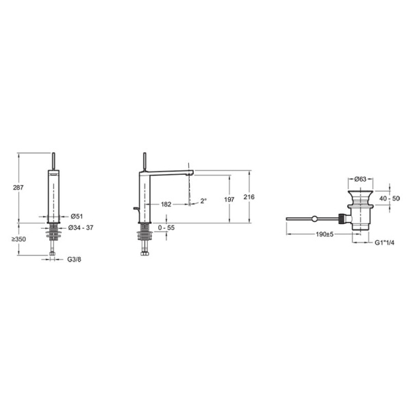 Смеситель для раковины Jacob Delafon Composed E73053-CP