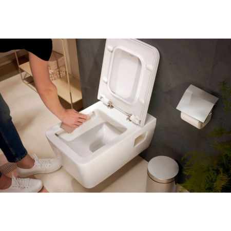 Унитаз подвесной безободковый Hansgrohe EluPura Original Q 60208450 без микролифта