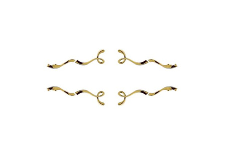 Ручки для мебели 4 шт Clarberg Due Amanti DUER4GL, золотой