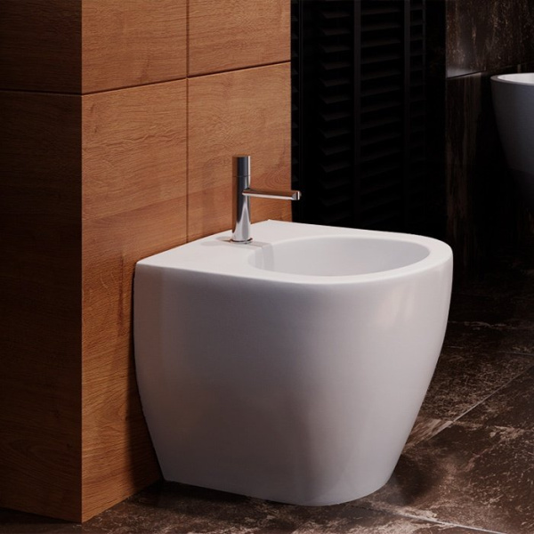 Биде напольное Kerasan Flo 312701 белый