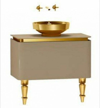 Тумба под раковину 80 см, бежевый, золото Vitra Gala Classic 55123 Тумба под раковину 80 см, бежевый, золото Vitra Gala Classic 55123