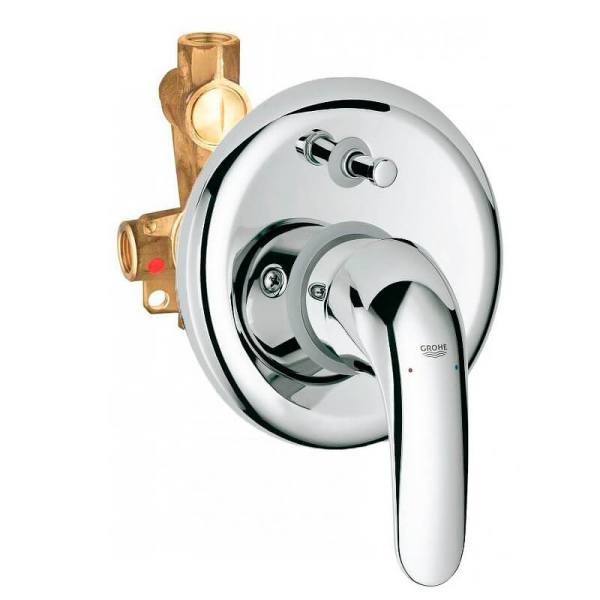 Смеситель для ванны встраиваемый Grohe Euroeco 32747 000 (32747000) хром