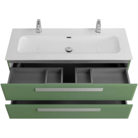 Тумба под раковину Cezares ECO-CER-N-1200-2C-SO-PS-P Фисташковый софт без ручек