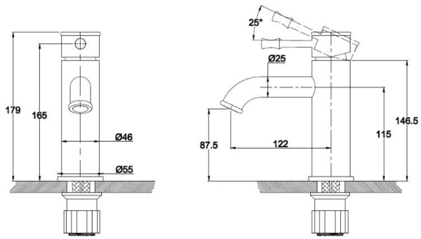 Смеситель для раковины KAISER Milos (51011-1An)