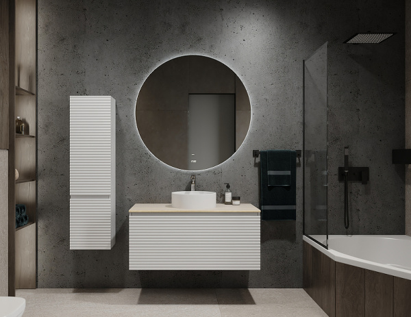 Тумба под раковину Jorno Cossety 100 Coss.01.100/P/W-DG/JR