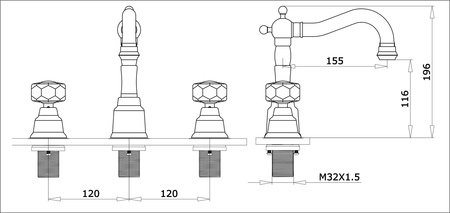 Смеситель для раковины Ganzer Konstantin GZ 09015 хромированный