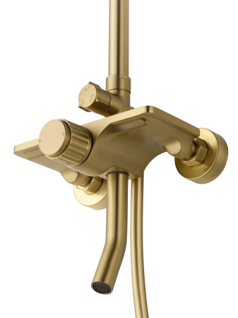 Душевая система WONZON & WOGHAND CLICK, брашированное золото WW-N3S962-BG
