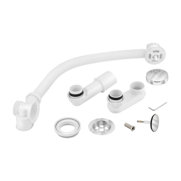 Слив-перелив BERGES для ванны полуавтомат (60см) 051009