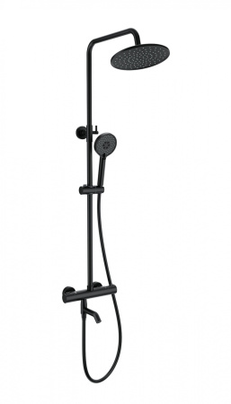 Душевая система с термостатом WONZON & WOGHAND INN 4, черный матовый WW-B3047-A1-MB
