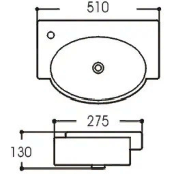 Раковина подвесная (51х27,5) Aquatek  L AQ5329-00