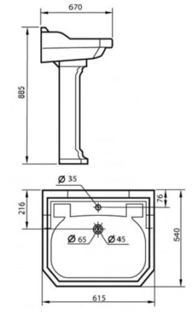 Раковина Cezares Triesta CZR-3370