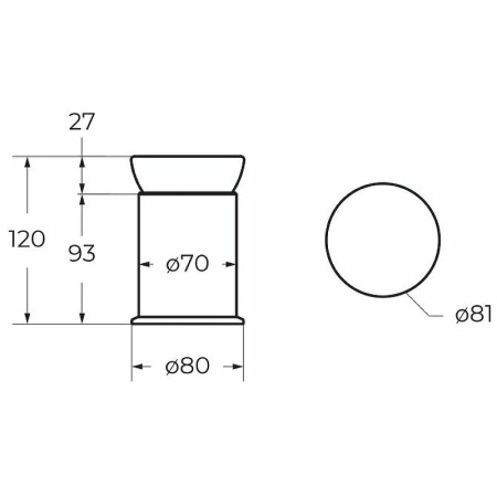 Стакан Cezares Aphrodite APHRODITE-TUMP-01