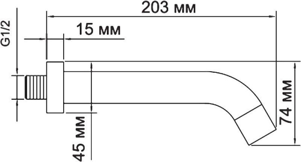 Излив для ванны WasserKRAFT A018