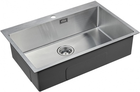 Кухонная мойка Paulmark Saar PM807551-BS брашированная нерж. сталь