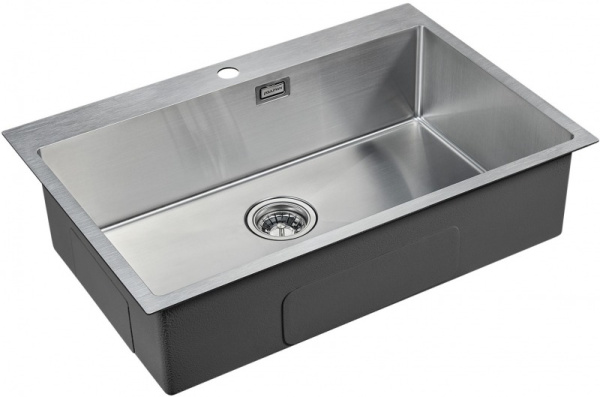Кухонная мойка Paulmark Saar PM807551-BS брашированная нерж. сталь