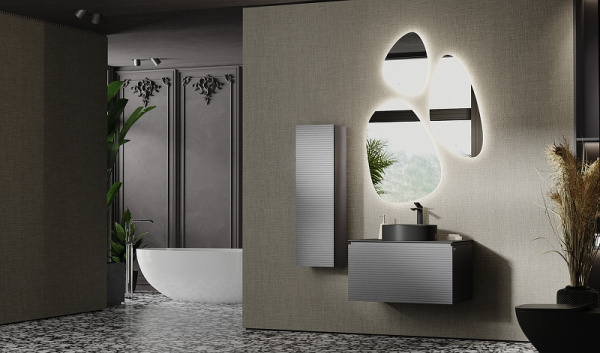 Тумба под раковину Jorno Stone 80  Stn.01.80/P/A/JR