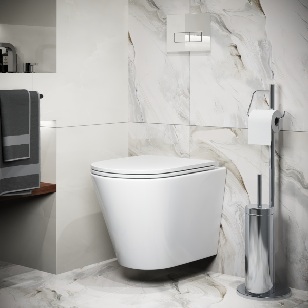 Унитаз подвесной безободковый Grossman  GR-4478SQ с сиденьем микролифт