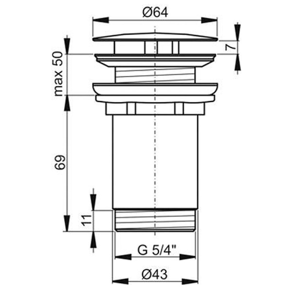 Донный клапан Ravak X01799
