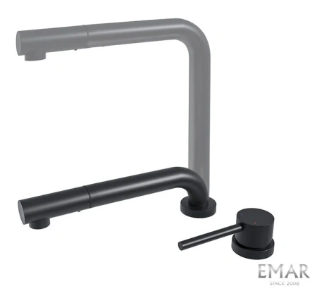 Смеситель для кухни EMAR ЕС - 7027 Black