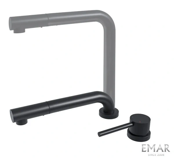 Смеситель для кухни EMAR ЕС - 7027 Black