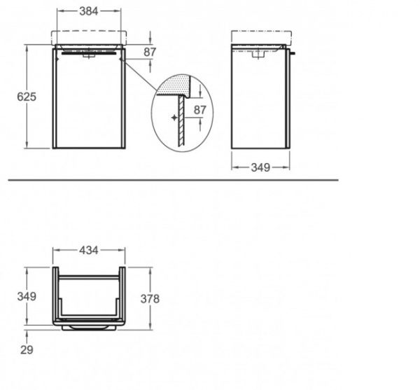 Тумба под раковину Keramag Smyle 805040000 (белый глянцевый)