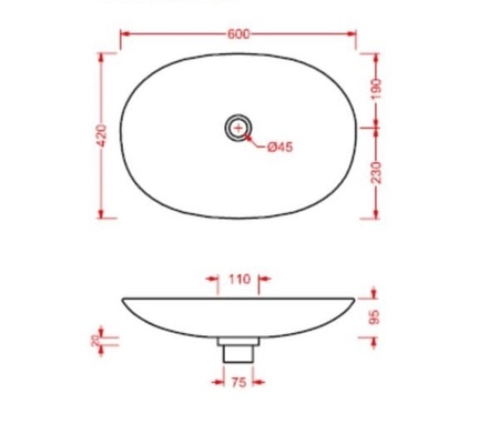 Раковина Artceram La fontana LFL001 01 00 bi*0