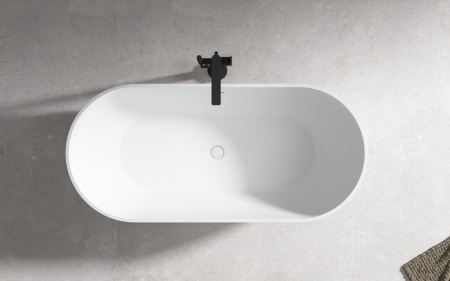 Акриловая ванна (172х79) ABBER AB9241MW без гидромассажа, белый