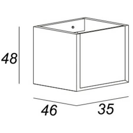 Шкаф подвесной Cezares Bellagio 55303 Grigio nuvola