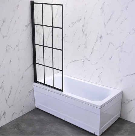 Шторка на ванну Veconi Palau PL-77R, (90x150) PL77R-90-01-C6