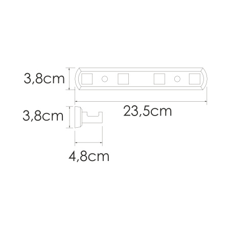 Крючок настенный WasserKRAFT Rhin K-8774