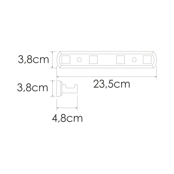 Крючок настенный WasserKRAFT Rhin K-8774