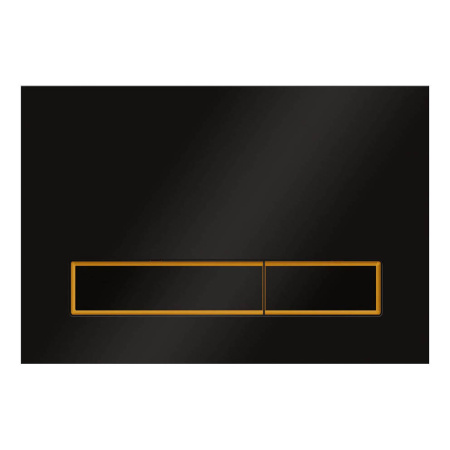 Кнопка смыва Veconi Square Design VFSD-BLG, (VFSD003BLG)  черный/матовое золото