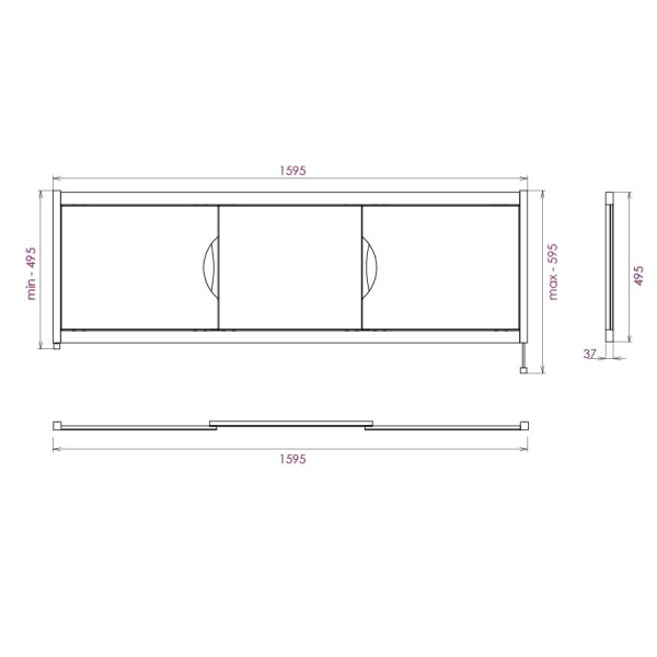Экран под ванну Onika Лагуна 160 516002