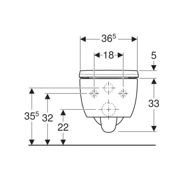 Подвесной унитаз безободковый с сиденьем микролифт Geberit iCon 500.784.01.1