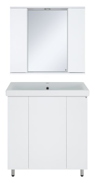 Зеркало-шкаф (80х72) Misty Лира 80 П-Лир04080-013